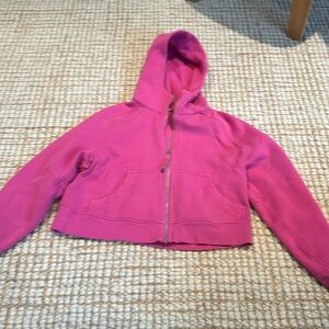 Pink Lululemon full zip scuba